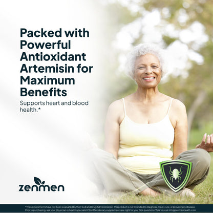 Zenmen Organic Sweet Wormwood Extract (Artemisia Annua) — Immune Support & Antioxidants | 2.32 oz / 60 ml, Vegan, Made in USA