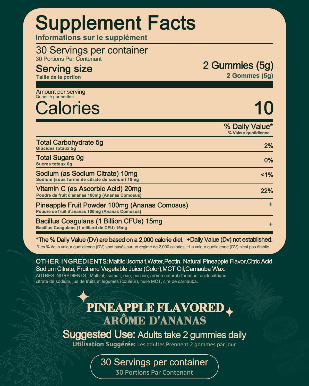 Zenvorica Feminine Balance Gummies for Women – Pineapple Probiotic, pH & Odor Support