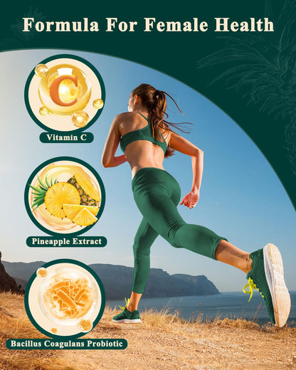 Zenvorica Feminine Balance Gummies for Women – Pineapple Probiotic, pH & Odor Support