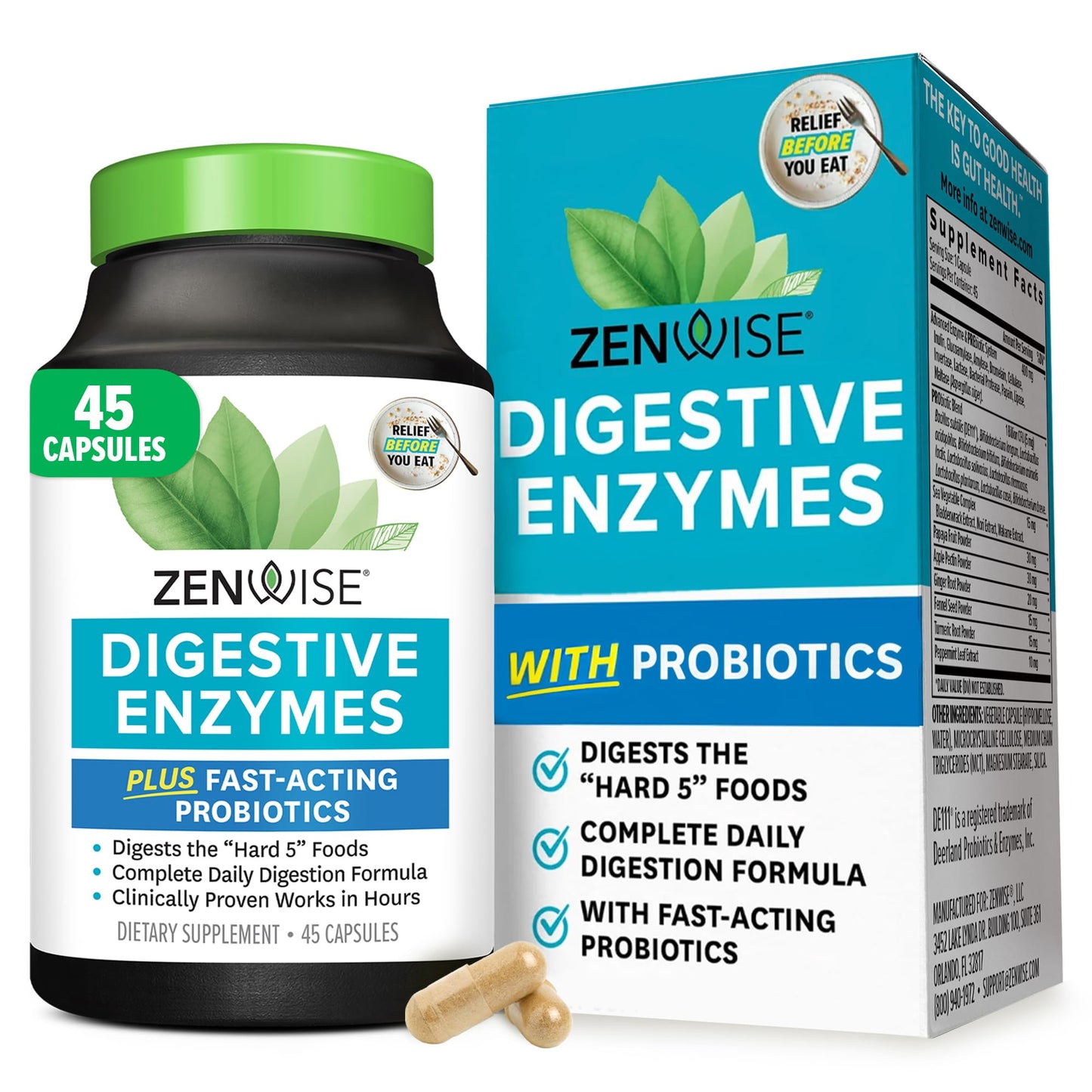 Zenwise Health Digestive Enzymes for Gut Health & Bloating Relief