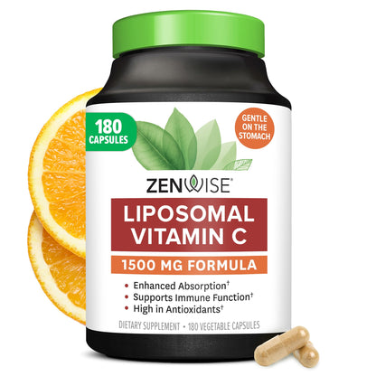 Zenwise Health Liposomal Vitamin C 1500mg – Immune Support & Antioxidant