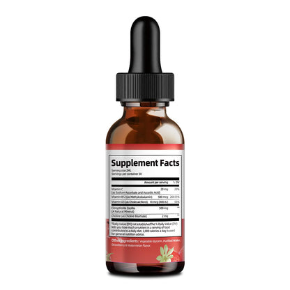 Zeolite Detox Drops with B12, D3 & Vitamin C – Heavy Metals Support (60ml)