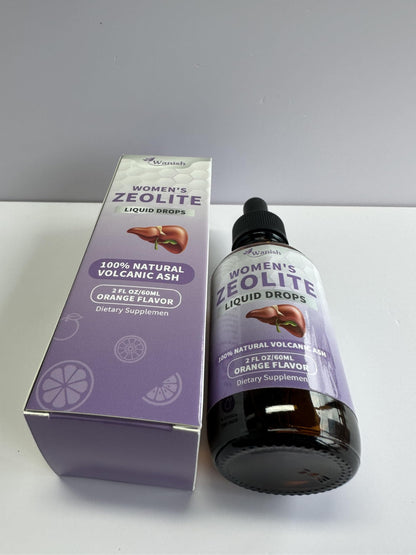 Zeolite Drops for Women – 99% Pure Volcanic Ash, Vegan & Non-GMO