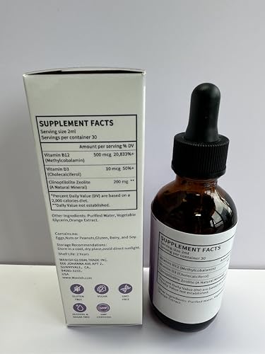 Zeolite Drops for Women – 99% Pure Volcanic Ash, Vegan & Non-GMO