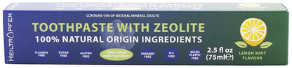 Zeolite Toothpaste | 75 ml (2.5 fl oz) | Fluor-Free | 15% Natural Zeolite | Heiltropfen®