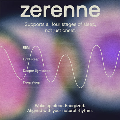 ZERENNE Sleep & Relaxation Gummies – Melatonin-Free Sleep Aid with Saffron, Valerian & L-Theanine