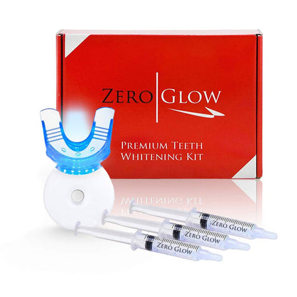 Zero Glow Teeth Whitening Kit – Carbamide Peroxide, Syringes & LED Light