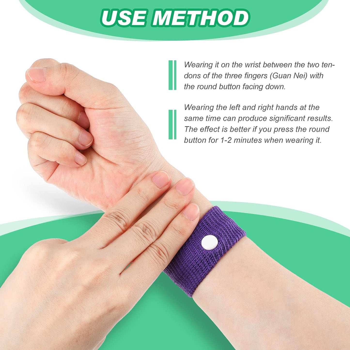 Zhanmai 12 Pairs Motion Sickness Wristbands for Kids & Adults – Colorful Travel Nausea Relief Bands