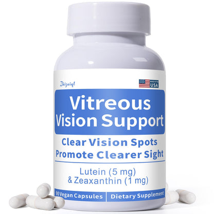 Zhizaiql Eye Vitamin with Lutein & Zeaxanthin – Supports Vitreous Clarity & Clear Vision, 90 Vegan Capsules