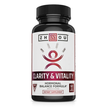 ZHOU Clarity & Vitality DHEA 50mg – Vegan Hormonal Balance, Healthy Aging | 60 Capsules