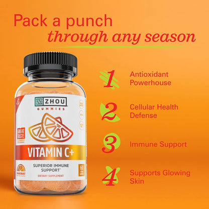 ZHOU Immune Support Bundle - Elder-Mune Elderberry & Vitamin C Gummies
