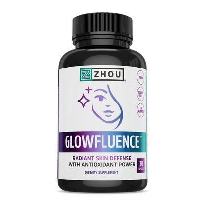 Zhou Glowfluence – Hyaluronic Acid Supplement with Vitamin C & Antioxidants