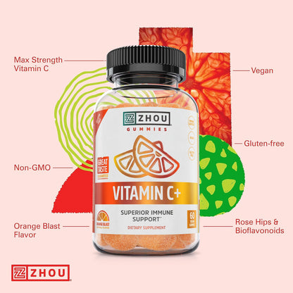 ZHOU Immune Support Bundle - Elder-Mune Elderberry & Vitamin C Gummies