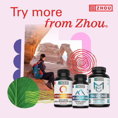 Zhou Methyl B12 – 5000 mcg Methylcobalamin B12 Lozenges, Vegan