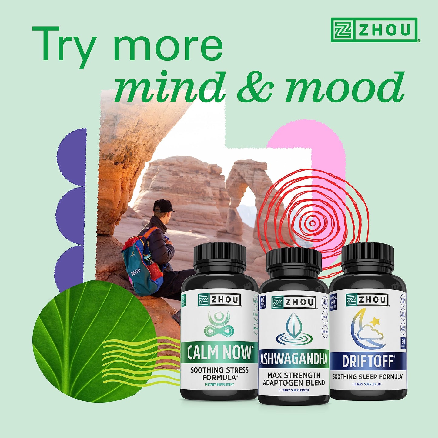 Zhou Neuro-Peak - Nootropic for Memory & Focus | 30 Veggie Capsules