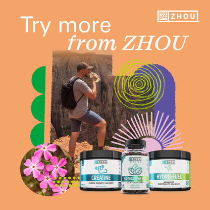 ZHOU Plant-Based Omegas – Vegan Omega-3 Algae Oil Capsules (EPA & DHA)