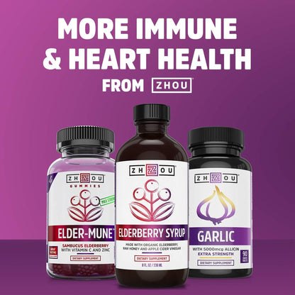 ZHOU Resveratrol 1000mg | Heart Health & Antioxidant Support | 60 Veggie Caps