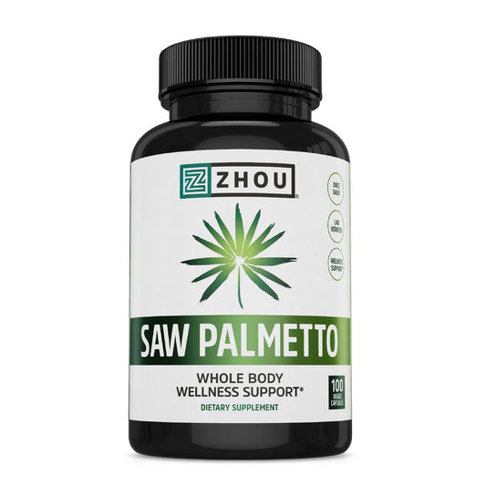 Zhou Saw Palmetto Supplement for Men – Premium Complex, Extra Strength BritishVita | Premium UK Vitamins & Wellness Supplements