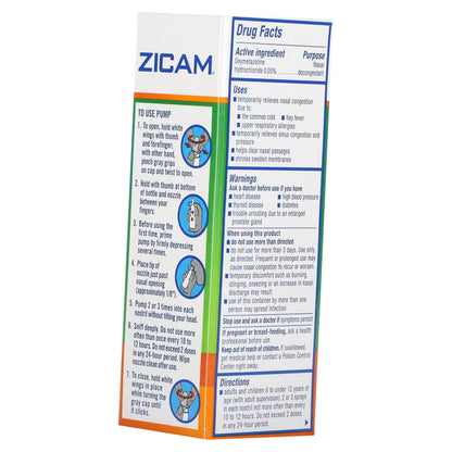 Zicam Extreme Congestion Relief Nasal Spray – 12-Hour No-Drip Aloe Vera (0.50 fl oz, Pack of 4)