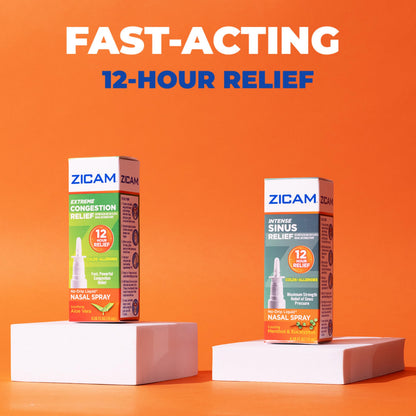 Zicam Extreme Congestion Relief No-Drip Nasal Spray with Aloe Vera, 0.5 oz | Up to 12 Hours