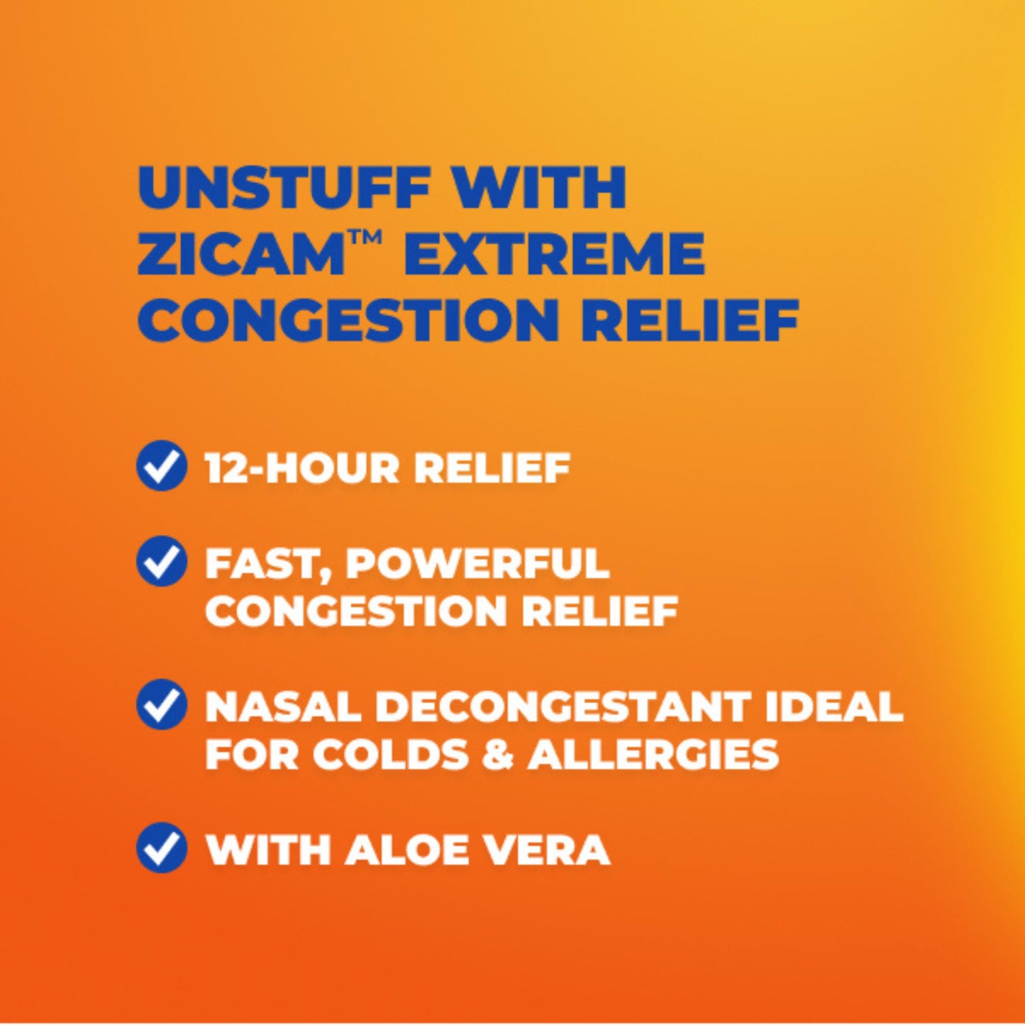 Zicam Extreme Congestion Relief No-Drip Nasal Spray with Aloe Vera, 0.5 oz | Up to 12 Hours