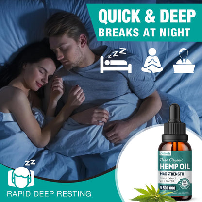 ZiehooGe Hemp Oil Organic Extract - Maximum Strength 2-Pack | 100% Natural Drops