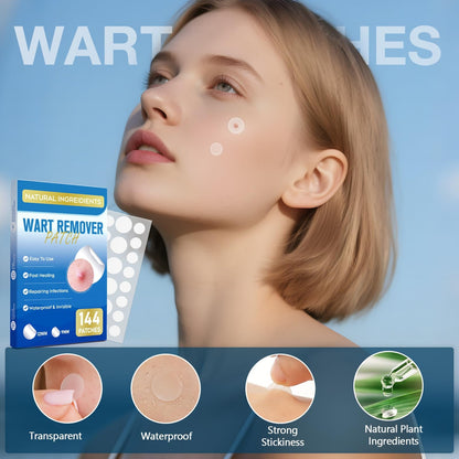ZIHYO Wart Remover Patches - Hydrocolloid Waterproof, Gentle on Skin