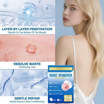 ZIHYO Wart Remover Patches - Hydrocolloid Waterproof, Gentle on Skin