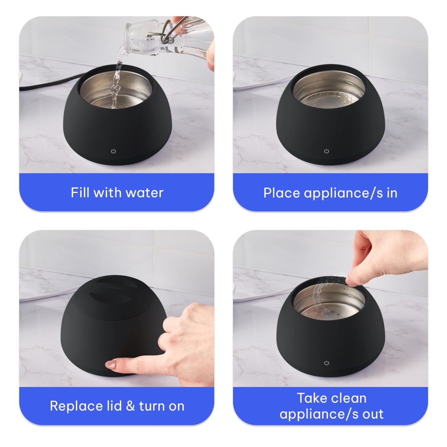 Zima Dental Pod – Ultrasonic Retainer Cleaner, Original Cleaning Machine