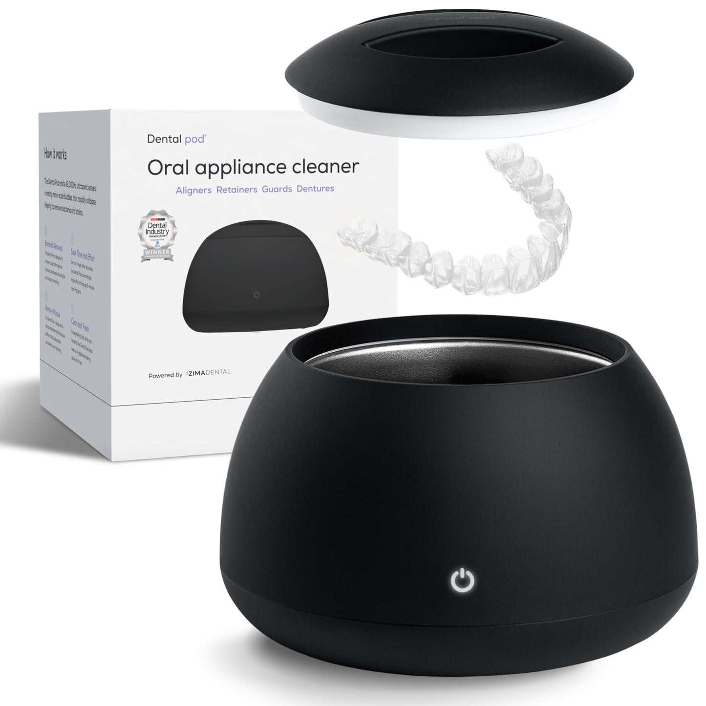Zima Dental Pod – Ultrasonic Retainer Cleaner, Original Cleaning Machine