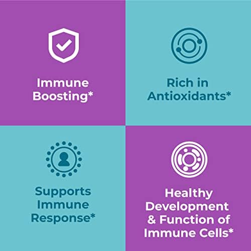 Hyland's Organic Elderberry Plus Gummies – Immune Support with Zinc & Vitamin C (60 Vegan Gummies)