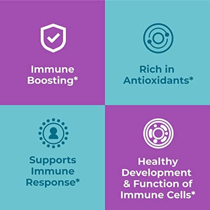 Hyland's Organic Elderberry Plus Gummies – Immune Support with Zinc & Vitamin C (60 Vegan Gummies)