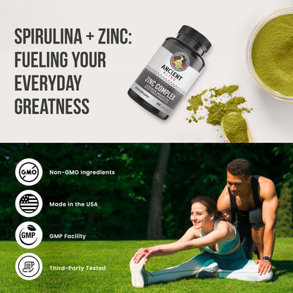 Zinc Complex Capsules with Enhanced Absorption – Immune Support | Ancient Bliss (60 Caps)
