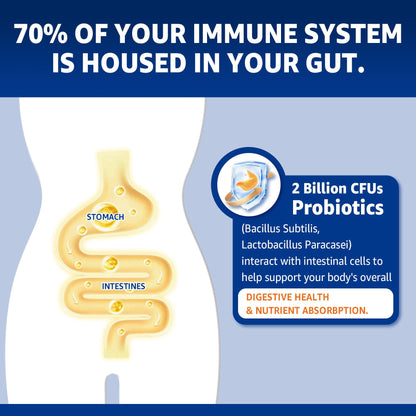 Zinc Gummies with Copper + Probiotics – Immune & Gut Health, Vegan, Non-GMO (120 Cts)
