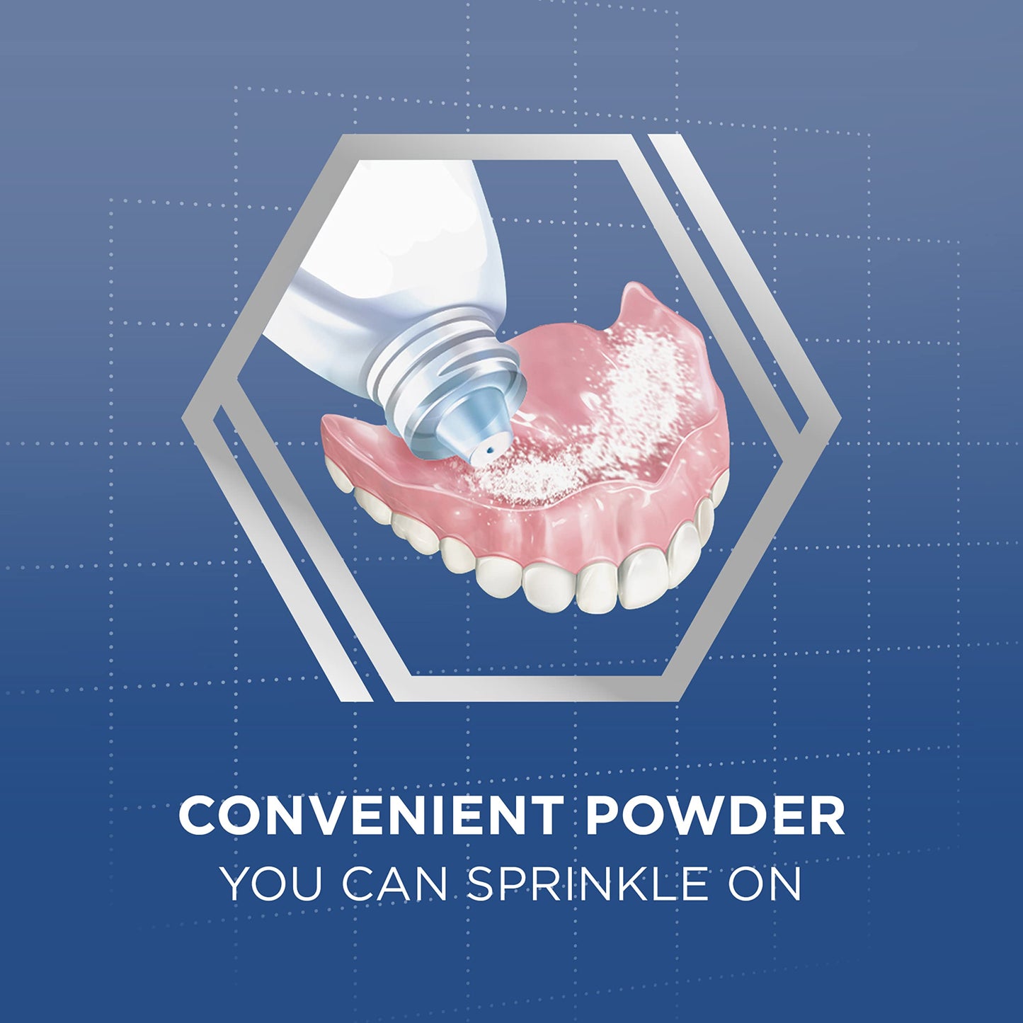 Super Poligrip Extra Strength Denture Adhesive Powder – 1.6 oz, 6-pack