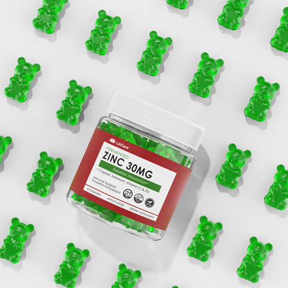 Zinc Gummies with Copper, Selenium, Vitamin C & D3 + Elderberry – Fermented Zinc (2 Pack) – Vegan, Sugar Free