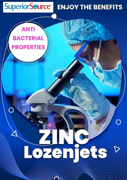 Superior Source Zinc Lozenjets – Immune Support, Instant-Dissolve Tablets (Pack of 2)