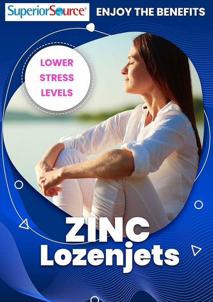 Superior Source Zinc Lozenjets – Immune Support, Instant-Dissolve Tablets (Pack of 2)