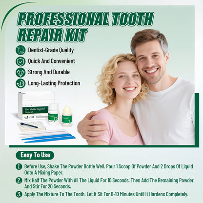 Zinc Oxide Eugenol Dental Cement Kit for Temporary Crowns and Bridges
