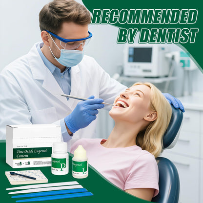 Zinc Oxide Eugenol Dental Cement Kit for Temporary Crowns and Bridges