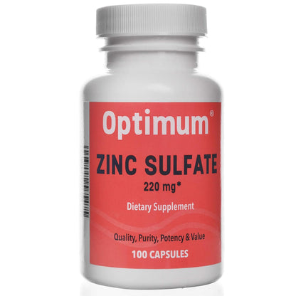 Zinc Sulfate 220 mg – 100 Count Capsules | Dietary Supplement