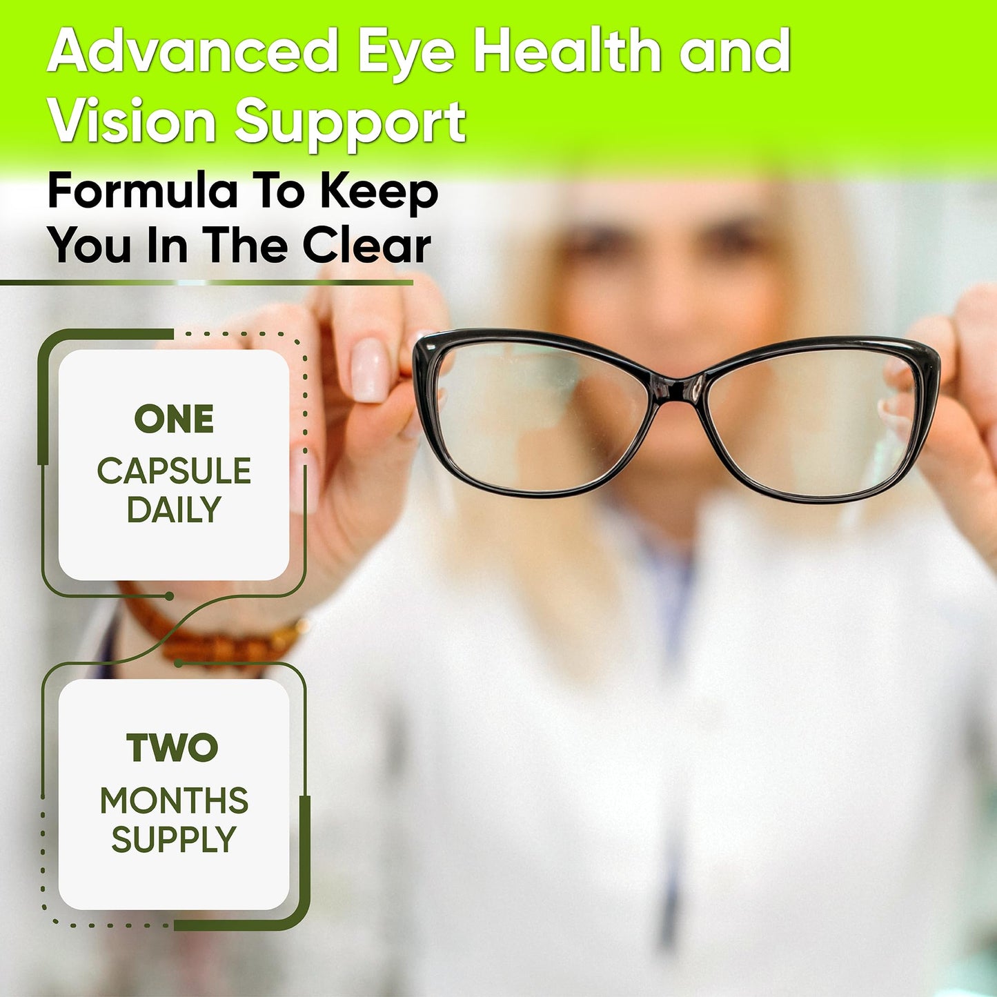 Vision Support: Best Eye Vitamins for Blurry Vision, Lutein & Zinc for Macular Health
