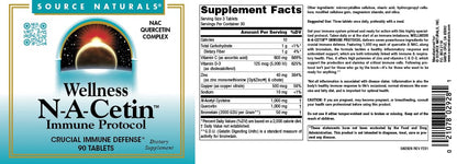 Source Naturals N-A-Cetin Immune Protocol - Crucial Immune Defense (90 Tablets)