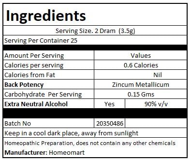 Zincum Metallicum 200C Homeopathy Pellets (Pills) – Pack of 3 | Homeomart