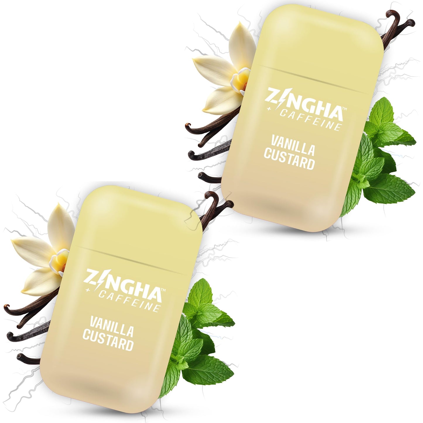 Z!NGHA Caffeinated Aromatherapy Nasal Inhaler Stick – Natural Energy Boost with Essential Oils + Caffeine (Vanilla Custard)