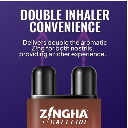 Z!NGHA Caffeinated Aromatherapy Nasal Inhaler Stick – Natural Energy & Focus