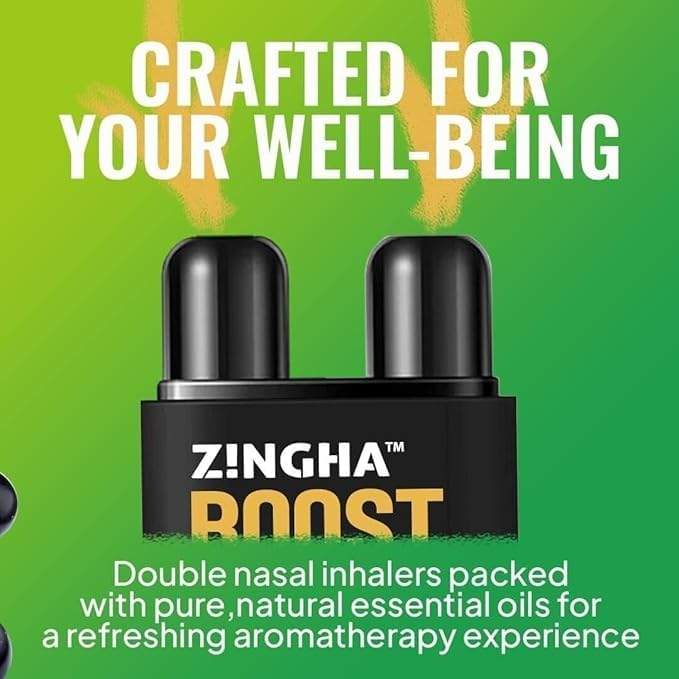 Z!NGHA Dual Nasal Inhaler – Uplifting Aromatherapy for Daily Clarity