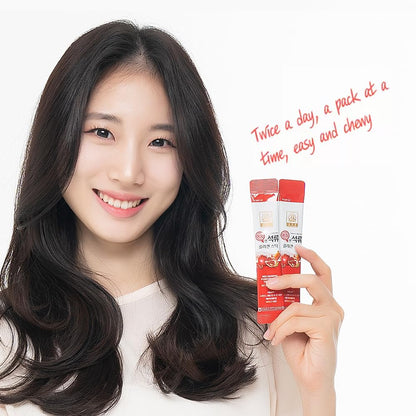 ZIOSTAND Korean Pomegranate Collagen Jelly Stick – 6 Pack (Baekje Geumsan)