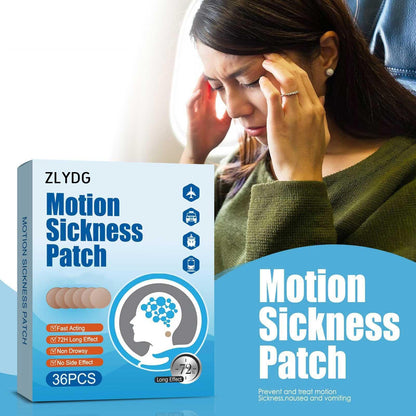 ZLYDG Motion Sickness Patch – 72 Pcs for Cruise & Travel
