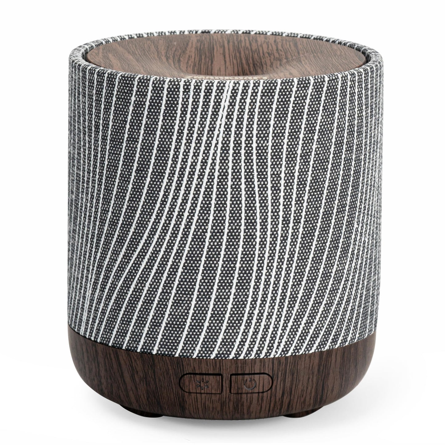 ZmarKraft 200ml Essential Oil Diffuser – Fabric Cover & Night Light (Dark Brown)